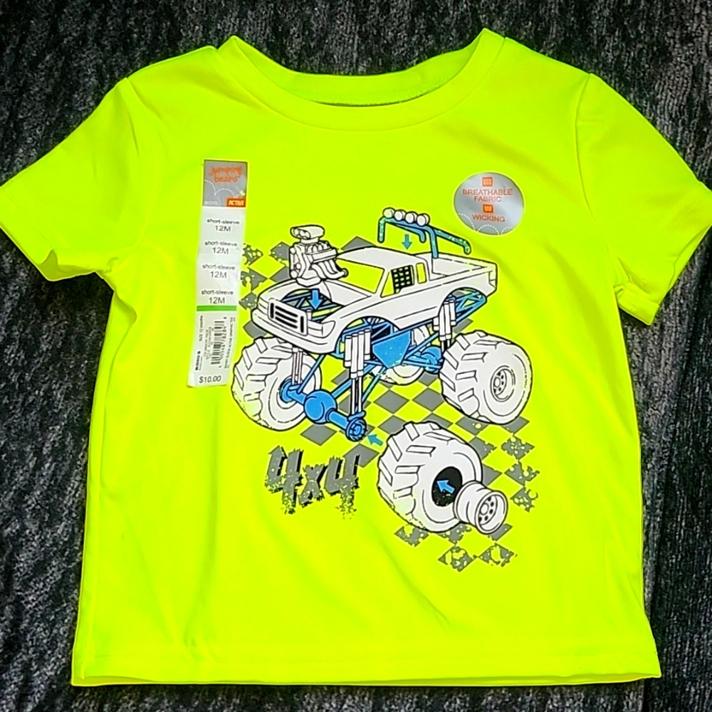 Jumping Beans 12 Month Short Sleeve Active Graphic Tee